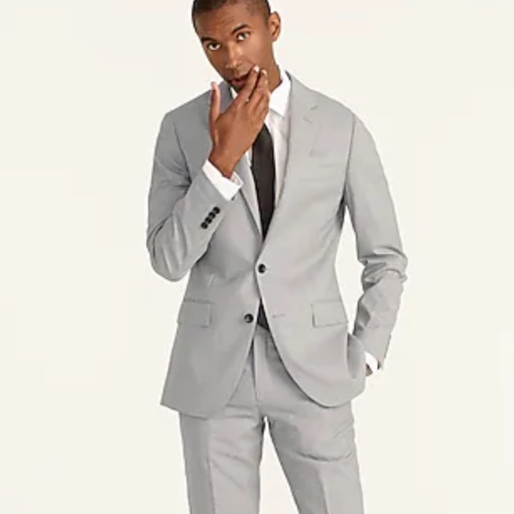 J crew ludlow slim fit suit jacket geyser gray